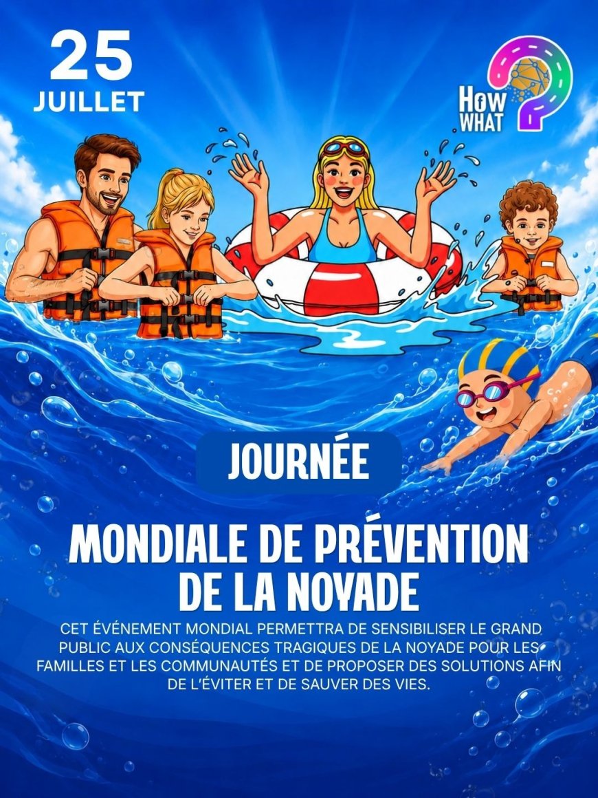 25 Juillet : Journée mondiale de prévention de la noyade